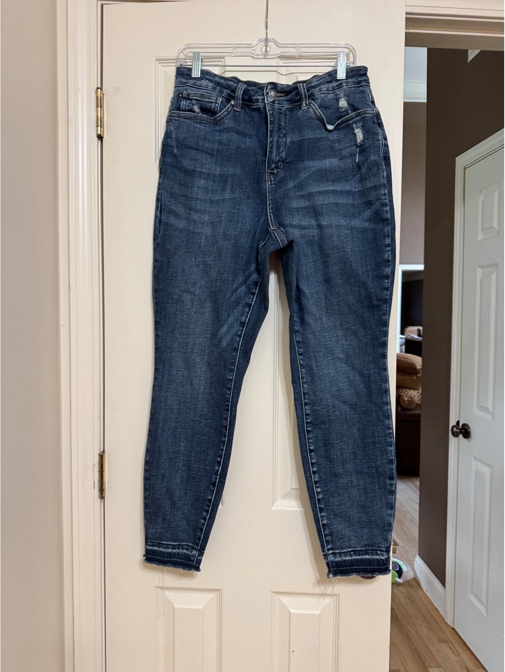 Judy Blue Women's Dark Wash High-Waisted Skinny Jeans Size 16W